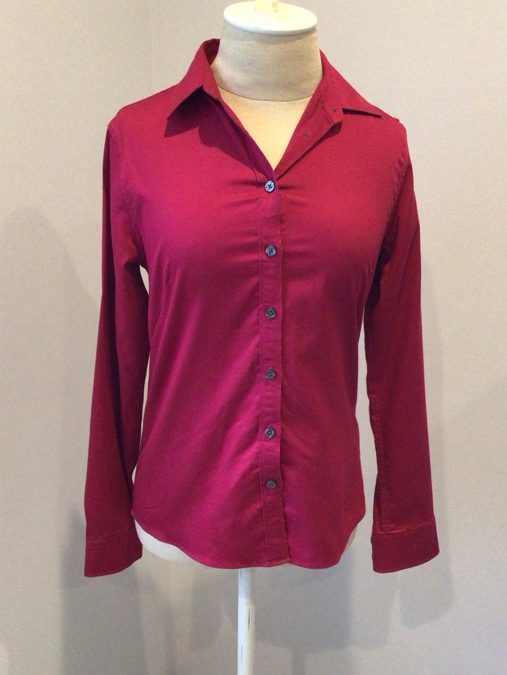 Banana Republic Women's Button-Down Shirt in Deep Pink